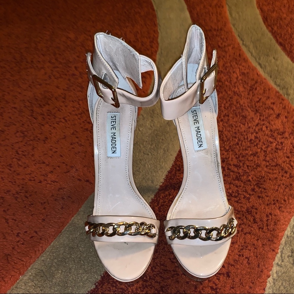Steve Madden patent nude platforms